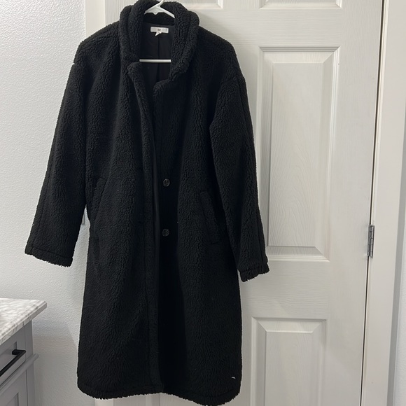 Faux shearling teddy coat - Picture 3 of 6